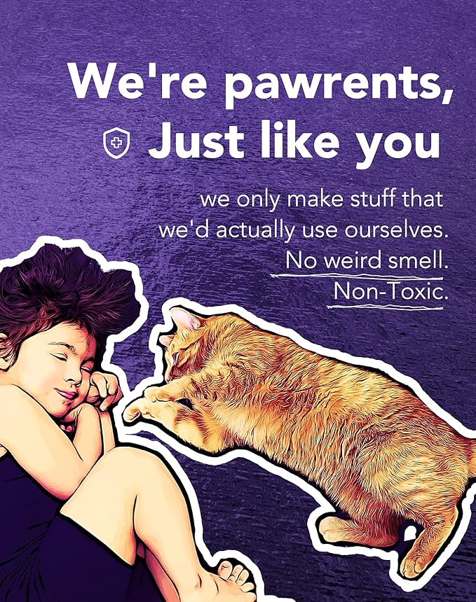 Lukamoo® Cute Cat Litter Mat (30’’x20’’), Large/L, for Kitty Litter & Cute Cat Litter Box, Litter Trapping Mat (Pointed, Cornered)