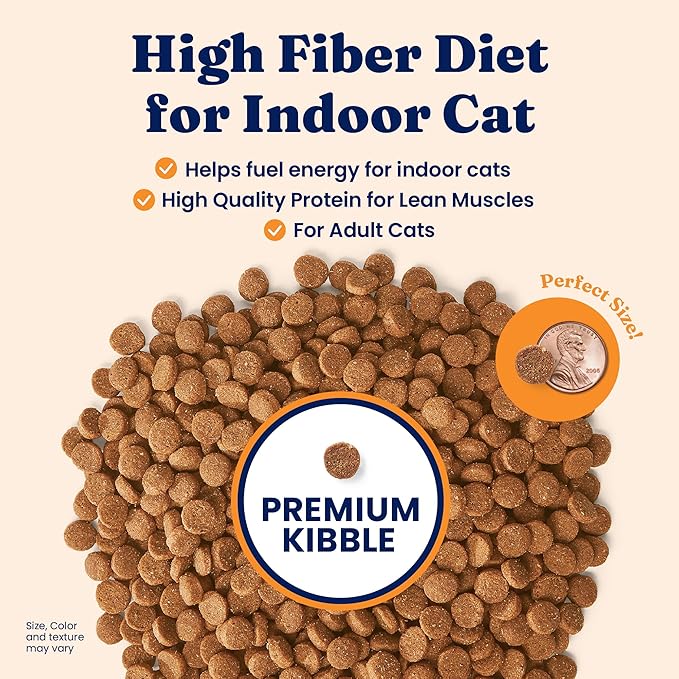 Solid Gold Indoor Dry Cat Food - Grain Free & Gluten Free - Chicken Cat Food Dry Kibble for Indoor Cats w/Probiotics & Fiber for Gut Health - Sensitive Stomach & Hairball Support for Adult Cats - 3LB