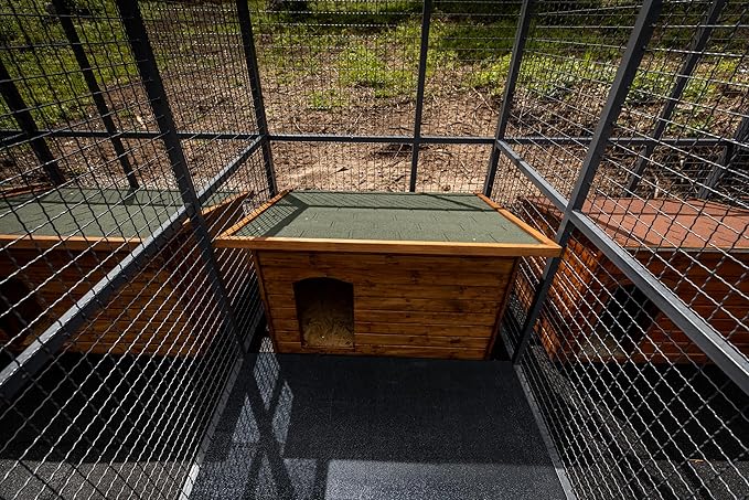 Heavy Duty Horse Stall Mats (20 Pack) - Stable Mats, Durable 3/4 in. Thick Rubber Flooring - Solid Black - 3.5' x 6' Mat for Stables, and More - 42 in. x 72 in. Stall Mat