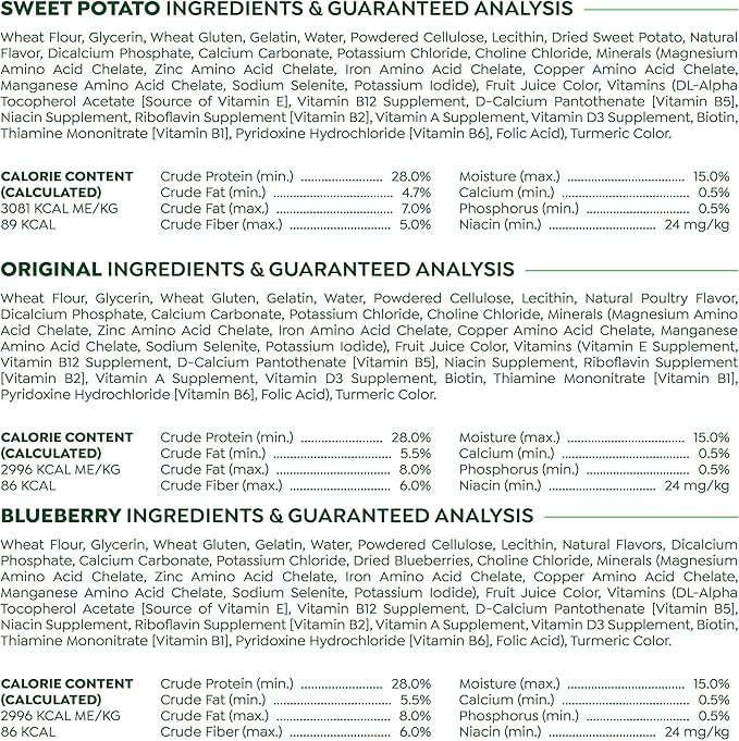 Greenies Regular Dental Dog Treats, 3-Flavor Variety Pack, (3) 12 oz. Pouches, 36 Total Treats