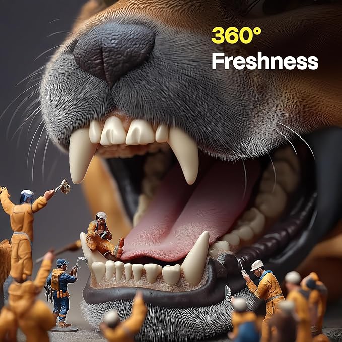 DOCO Dog Teeth Cleaning Wipes Dental Finger Wipes for Cats & Dogs Remove Plaque & Tartar, Freshen Breath, No Rinse, Easy Pet Tooth Cleaning Kit for Oral Care, Coconut & Grapefruit Flavor, 100 Count