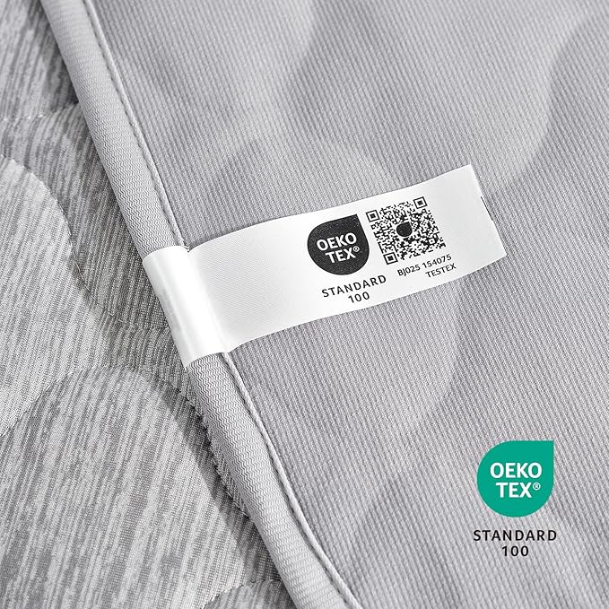 Cozy Bliss Leakproof Cooling Blanket for Large Dogs – Q-Max>0.4, Durable & Washable Dog Cooling Mat for Hot Weather, Soft Pet Throw & Couch Protector for Dogs & Cats, 40x60 Inch, Heather Silver Grey