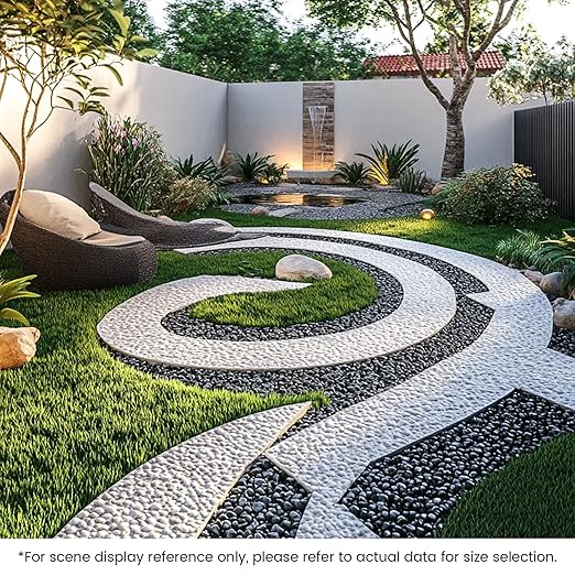 SIDONG 5 lbs Black River Rocks, 1.2-2 Inches Polished Pebbles for Indoor Plants, Aquarium Rocks Used in Fish Tank, Decorative Stones for Plants, Vases, Home Décor, Crafting, Garden Landscaping