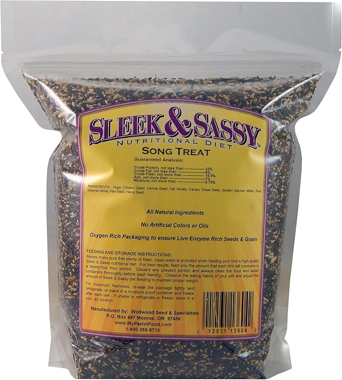 SLEEK & SASSY Song Bird Treat for Finches and Canaries (4 lbs.)