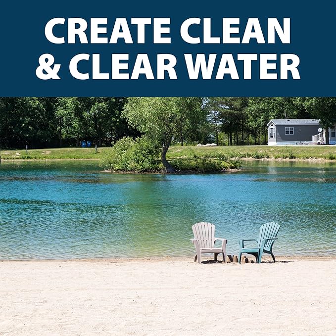 Airmax PondClear Packets, Beneficial Bacteria & Enzyme Clarifier Treatment with Ecoboost PRx, Clear & Clean Pond & Lake Water, Safe for Fish, 12-Count