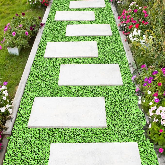 Hygloss Products Craft Rocks, Mini Stones for Art Projects - Bucket O' Gravel, Neon Green, 1 lb