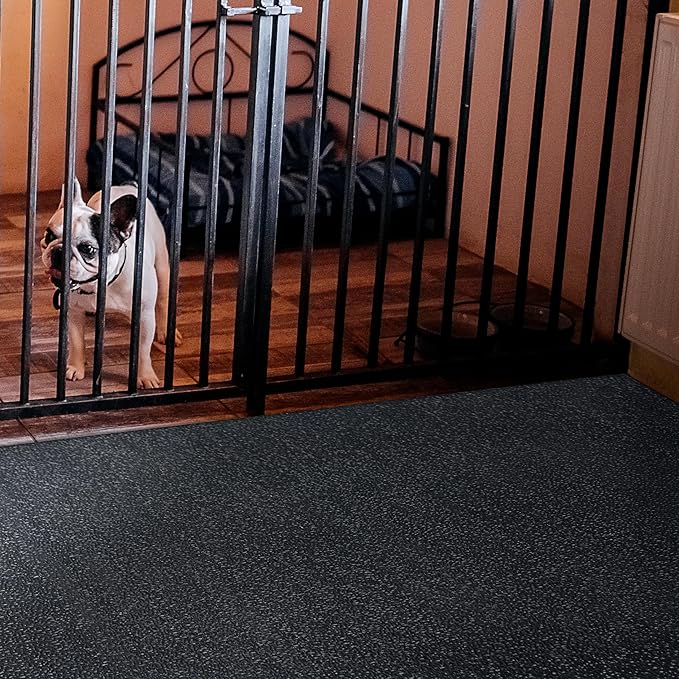 Heavy Duty Horse Stall Mats (20 Pack) - Stable Mats, Durable 3/4 in. Thick Rubber Flooring - Solid Black - 3.5' x 6' Mat for Stables, and More - 42 in. x 72 in. Stall Mat