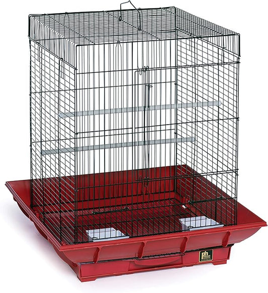 Prevue Hendryx SP850R/B Clean Life Cockatiel Cage, Red and Black