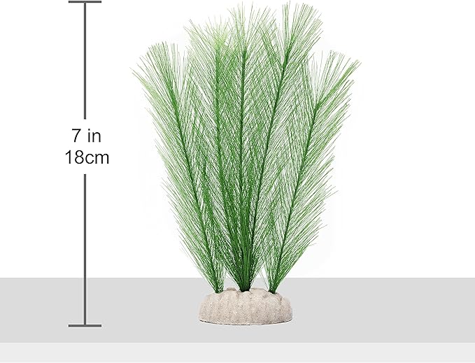 BEGONDIS 3Pcs Aquarium Decorations Fish Tank Artificial Green Water Plants Made of Silk Fabrics Plastic