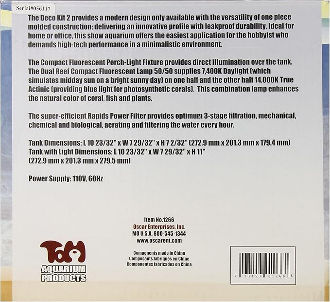 KollerCraft Deco Acuario Kit, 2 galones