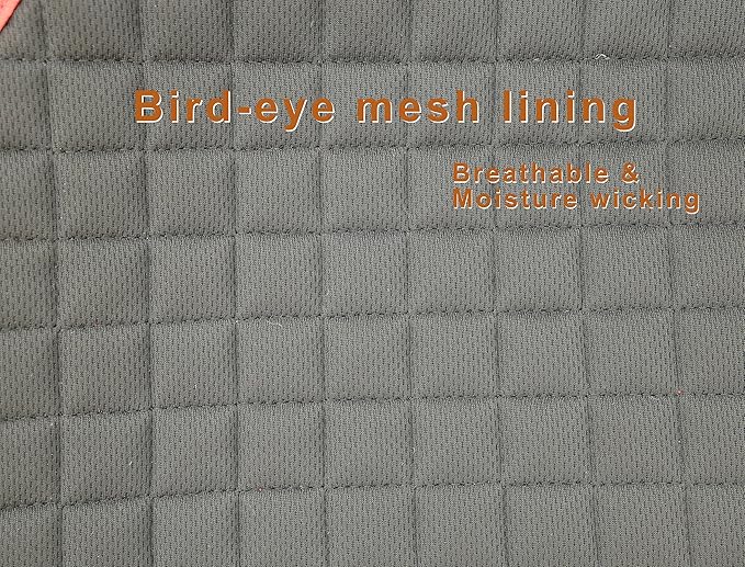 T TEKE Close Contact Saddle Pads,100% Cotton English Saddle Pads for Horses with Moisture-Wicking and Breathable Lining