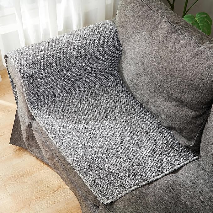 SHENGOCASE 67"x 23.6" Thickened Cat Wall Climbing Carpet, Cat Wall Furniture Scratcher, Scratching Post, Couch Sofa Protector (Grey)